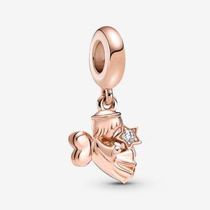 Pandora Heart Winged Angel Dangle Charm